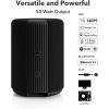 Audio Pro A10 MKII Wireless Multiroom Speaker, WiiM Edition | High Fidelity, Bluetooth, WiFi | Compatible with AirPlay 2, Google Cast, Siri, WiiM Home App, Stream Spotify, Tidal & More, Black(Black)