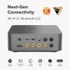 WiiM Amp Ultra with Voice Remote 2 | 100W Streaming Amplifier with Premium ESS ES9039Q2M DAC & Dual TI TPA3255 Amps | Built-in RoomFit EQ & Touchscreen | HDMI ARC, Optical, RCA Inputs | Space Gray(Space Gray)