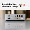 WiiM Vibelink Amp | 100W Power Amplifier with Premium ESS 9039Q2M DAC and TI TPA3255 | Compatible with WiiM Mini, Pro, Pro Plus, and Ultra | RCA, Coax, and Optical Inputs | Space Gray(Space Gray)