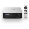 WiiM Amp Ultra with Voice Remote 2 | 100W Streaming Amplifier with Premium ESS ES9039Q2M DAC & Dual TI TPA3255 Amps | Built-in RoomFit EQ & Touchscreen | HDMI ARC, Optical, RCA Inputs | Space Gray(Silver)